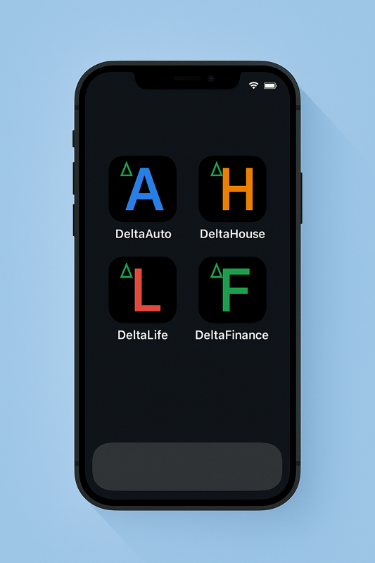 Delta Apps Home Screen